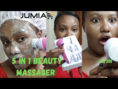 Electric 5 in1 Massager - Review &amp; Demo + Korean Skincare Products with / Jumia Black Friday