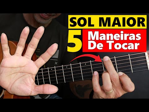 ACORDE DE SOL  - Aprenda as 5 MANEIRAS de tocar - Aula de violão ????????