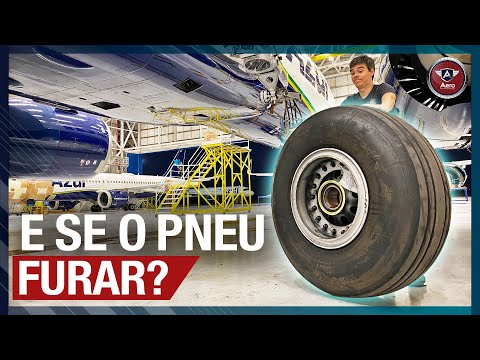 Como é feita a troca dos PNEUS de um AVIÃO COMERCIAL?