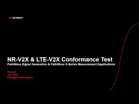 NR V2X and LTE V2X Introduction and RF Test Demo Video