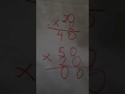 Multiplication of 1 & 2 whole numbers