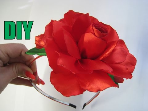 Роза Канзаши МК.DIY