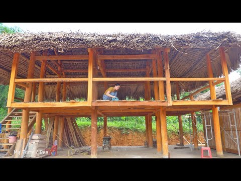 Thumbnail for FULL VIDEO: BUILD LOG CABIN - Construction Wood Floor & Wooden Wall For Stilt House - My Farm
