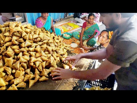 Thumbnail for Very Huge Samosa Making Process Video | Biggest Samosa Making in Rajahmundry Samosa Hub Recipe