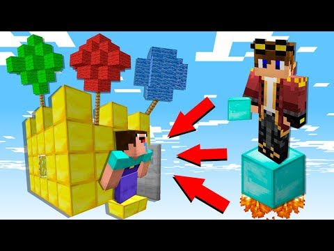 Thumbnail for НУБ ПОСТРОИЛ ЗОЛОТОЙ ЛЕТАЮЩИЙ ДОМ В МАЙНКРАФТ ! ПРО ПРОТИВ ДОМ С ВОЗДУШНЫМИ ШАРИКАМИ В МАЙНКРАФТ