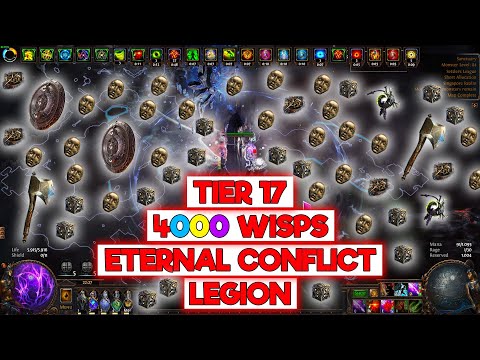 Thumbnail for TIER 17 JUICED 4000 WISPS ETERNAL CONFLICT LEGION FARMING - POE 3.25 SETTLERS OF KALGUUR