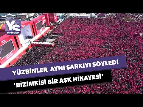 Yüzbinler aynı şarkıyı söyledi &apos;Bizimkisi Bir Aşk Hikayesi&apos;