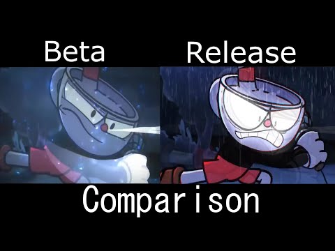 FNF Cuphead [Indie Cross] - Beta Cutscenes VS Release Cutscenes  FNF Comparison