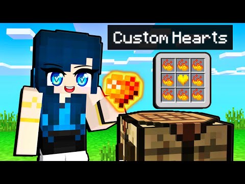 Thumbnail for Playing with CUSTOM HEARTS in Minecraft!
