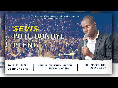 JEDI POTE PLENT  | 6 AVRIL 2023 | EDVA CAP-HAITIEN | PASTEUR ELVENS CLEO | EDVA TV LIVE
