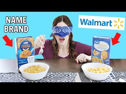 NAME BRAND vs WALMART (Blind Taste Test)