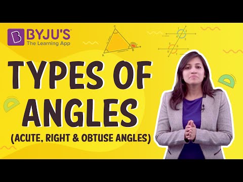 Types of Angles (Acute, Right and Obtuse Angles) | Learn with BYJU&apos;S