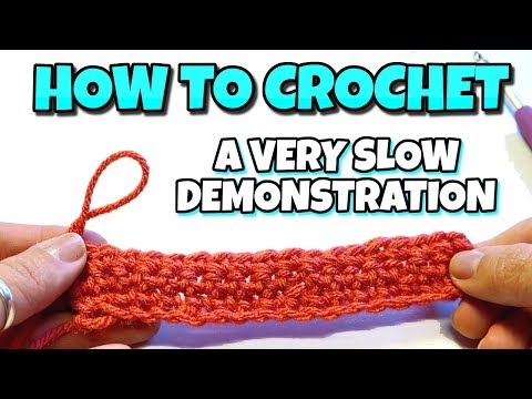 Thumbnail for How To Crochet | VERY SLOW DEMONSTRATION | Single Crochet Stitch