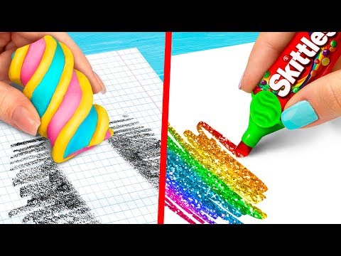 10 DIY FOURNITURES SCOLAIRES BIZARRES ! 10 BLAGUES À FAIRE EN COURS !