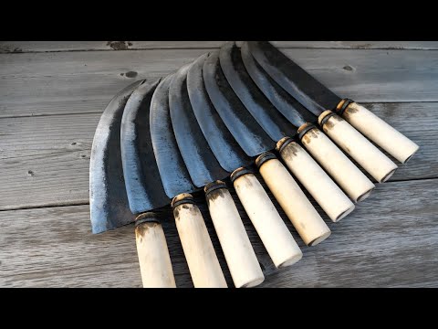 대한민국 유명한 장인의 칼 제작 과정 (한 칼) - Famous artisan knife making process (Han kal)