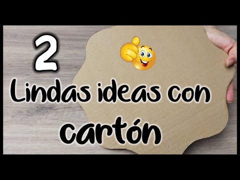 2 BELLAS IDEAS RECICLANDO CARTÓN - Manualidades para la cocina - Crafts for the kitchen