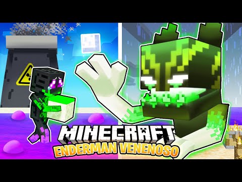 SOBREVIVÍ 100 DÍAS como un ENDERMAN VENENOSO en MINECRAFT HARDCORE!