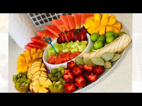 fruit design, fruit platter (3) تزیین میوه ۳