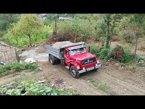 Süper AS 600 kamyon 7 metre çakıllar köy yollarında