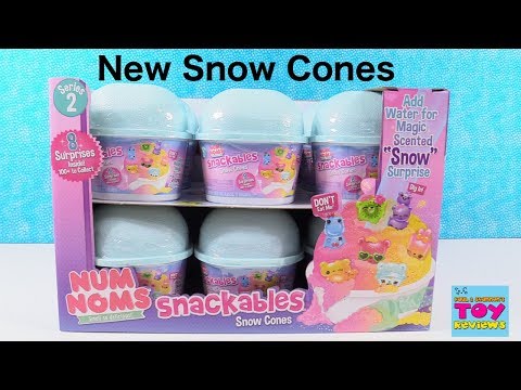 Num Noms Snow Cones Series 2 Snackables Toy Opening | PSToyReviews