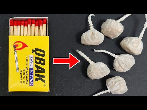 COMO FAZER BOMBINHAS USANDO FOSFORO EM CASA | EXPERIMENTOS