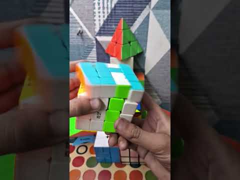 4x4 rubik's cube 1 dot solve #cube #cubingskits #kevinthecube #cubing #cubeart #cubelelo #rubikscube