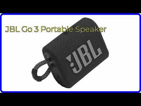 Thumbnail for REVIEW (2025): JBL Go 3 Portable Speaker. ESSENTIAL details.