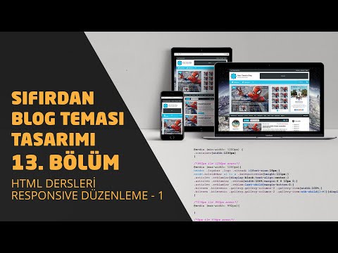 Thumbnail for Responsive Düzenleme 1 - HTML Kodlama - Sıfırdan Blog Sitesi Yapımı #13