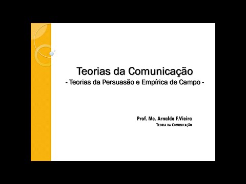 Thumbnail for Teorias da Comunicação - Persuasão e Empírica de Campo