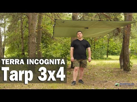 Тент Terra Incognita Tarp 3x4: обзор и метод установки