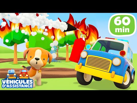1 HEURE des Véhicules d&apos;assistance. Dessin animé en français. Sauvetage &amp; Réparation.