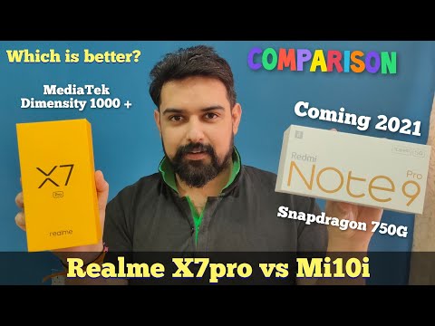 Realme X7pro vs Mi10i 5G Comparison