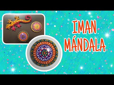CREA TU PROPIO NEGOCIO. Imanes decorados con Mandalas!! Reciclaje fácil/ Recycled magnets