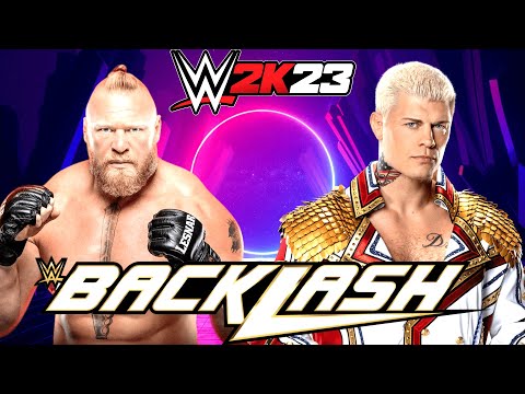 Thumbnail for WWE 2K23 - Brock Lesnar vs Cody Rhodes - BACKLASH  #hiteshzone #LIVE #wrestlemania
