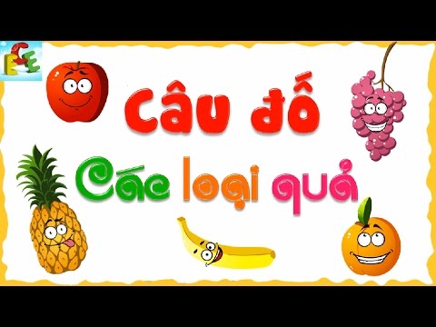 Câu đố vui thông minh cho bé các loại trái cây hoa quả phát triển tư duy trẻ mầm non