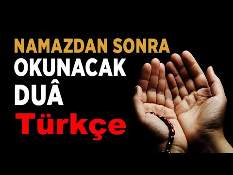 Namazdan sonra dua ???? Peygamberimiz bu duaları okurdu.