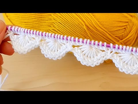 Yapımı çok kolay muhteşem iki şiş başlama teknigi örgü modeli