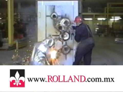 UL Testing Vault Door Panels with Torch