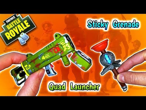 QUAD LAUNCHER &amp;amp; STICKY GRENADE | FORTNITE | Polymer Clay Tutorial