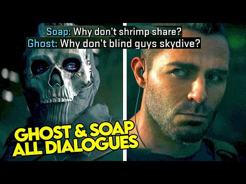 Call of Duty Modern Warfare 2 - Soap and Ghost All Dialogues &amp; Jokes + Escape Scene
