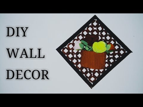 DIY #6 TUTORIAL Wall Decor| Hiasan dinding dari koran bekas | ide kreatif koran- by Mariatul Safitri