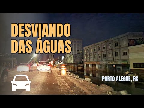 Chegando a Porto Alegre pela BR-116 em meio à enchente, domingo frio - 26/05/2024