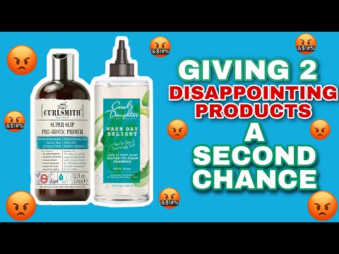 RETRYING DISAPPOINTING NATURAL HAIR PRODUCTS | WASH DAY DELIGHT &amp; PRE-BIOTIC PRIMER | Curly Tells