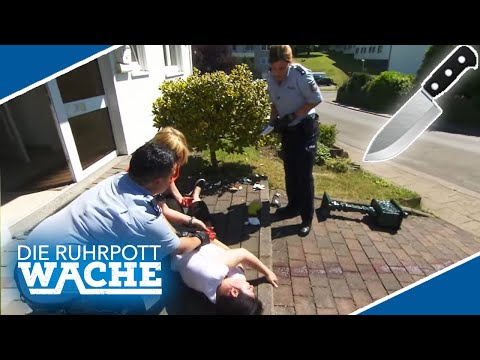 MESSER-ANGRIFF auf junge Frau: Katja Wolf stellt sich dem Chaos! | Die Ruhrpottwache | SAT.1
