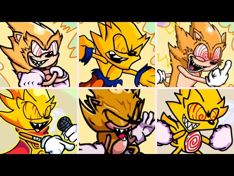 Thumbnail for Friday Night Funkin' - Chaos but everytime it's Fleetway Sonic turn a Different Skin Mod is used