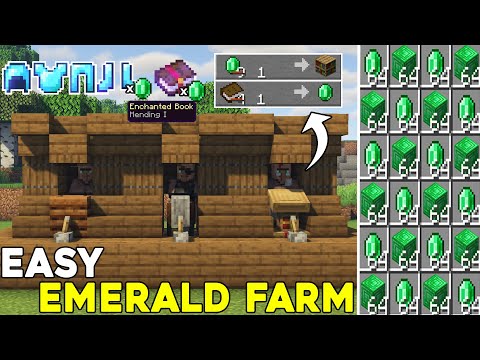 SINIRSIZ ZÜMRÜT FARMI !! Minecraft: Köylülerle Ticaret Sistemi Nasıl Yapılır? l Minecraft Sistemler