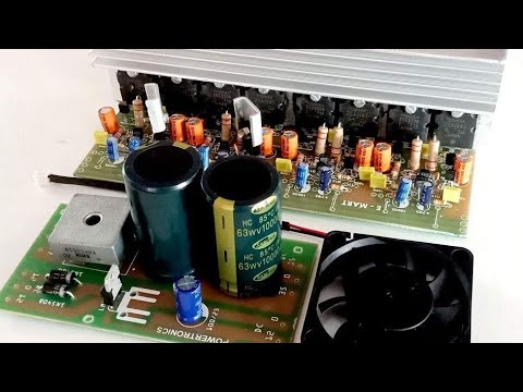 Thumbnail for 400 watts 2.1 Amplifier Board | 2sc5200 and 2sa1943 Amplifier circuit board | Amplifier Connection
