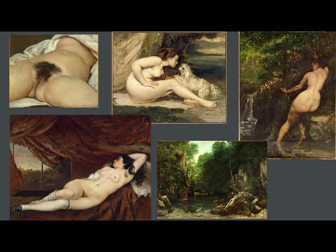 Gustave Courbet  L&apos;Origine du monde  Femme nue couchée  Femme nue au chien  La Source  Le Ruisseau n
