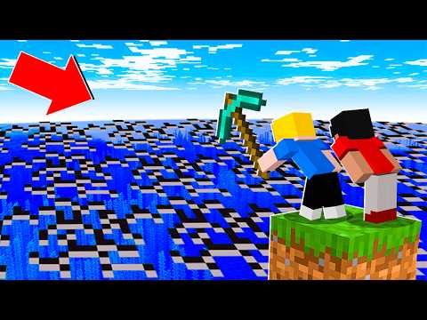 E se eu MINERAR uma MONTANHA de ÁGUA no Minecraft!