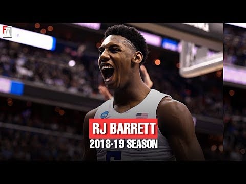 Thumbnail for RJ Barrett Duke Freshmen Season Highlights Montage 2018-19 - 22.6 PPG, 7.6 RPG, 4.3 APG